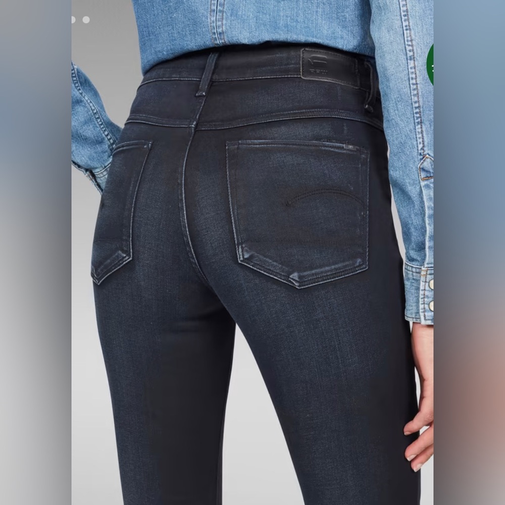 G-Star Raw 3301 HIGH WAIST SKINNY JEANS Size 0 NWT - Picture 5 of 15